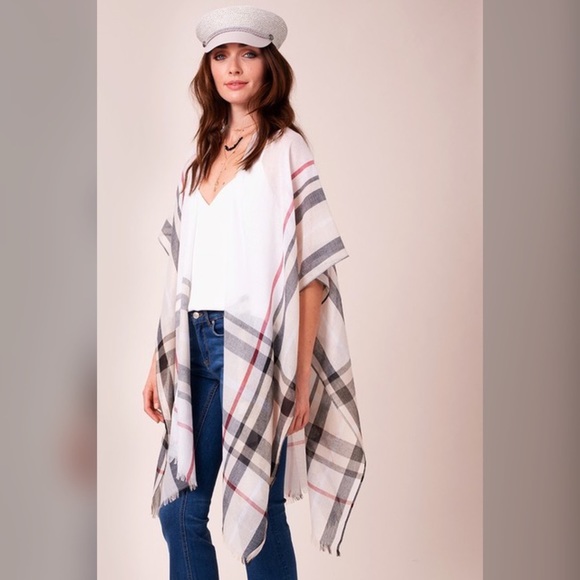 Almost sold out! New Timeless Plaid Kimono Cardi - Picture 4 of 6